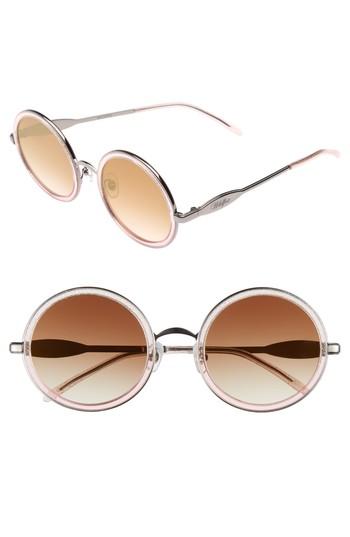Women's Wildfox Ryder Zero 49mm Flat Round Sunglasses -