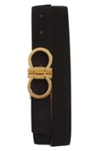 Men's Salvatore Ferragamo Suede Belt - Black
