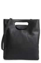 Steve Alan Codi Convertible Leather Backpack - Black