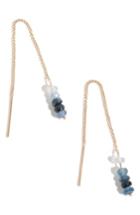 Women's Melissa Joy Manning Sapphire Chain Threader Earrings