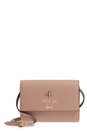 Women's Gucci Animalier Bee Leather Wallet -