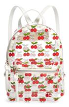 Bp. Transparent Cherry Print Mini Convertible Backpack - Red