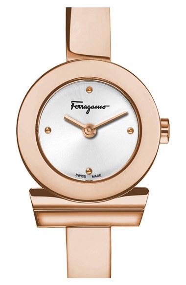 Women's Salvatore Ferragamo 'gancino' Bracelet Watch, 22mm