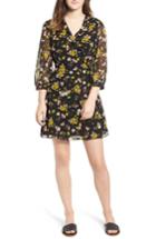 Women's Faux Wrap Dress - Black