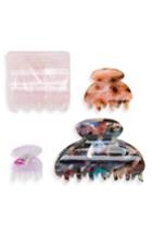 Tasha 4-pack Hair Clips, Size - Pink