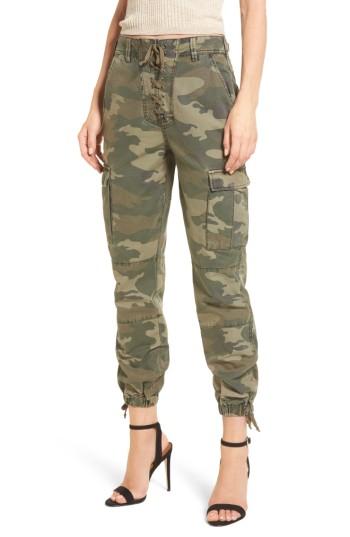 Women's Afrm Sullivan Army Cargo Jogger Pants - Green