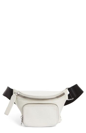 Kara Leather Bum Bag - White