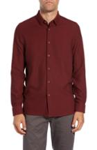 Men's Ted Baker London Piccatt Extra Slim Fit Stretch Solid Sport Shirt (l) - Red