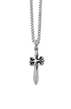 Men's King Baby Sterling Silver Dagger Pendant Necklace