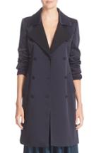 Women's Nordstrom Signature And Caroline Issa Matte Shine Crepe Trench