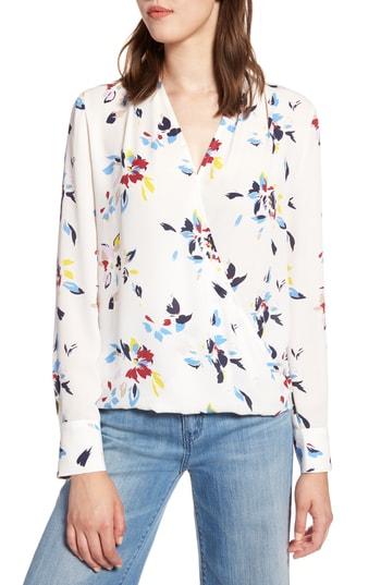 Women's Halogen Surplice Woven Top - Ivory
