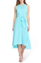 Petite Women's Tahari Midi Fit & Flare Dress - Blue