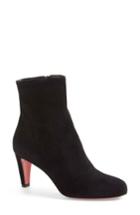 Women's Christian Louboutin 'top' Ankle Bootie Us / 34eu - Black