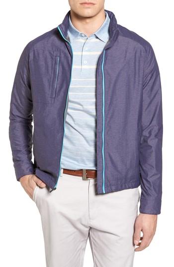 Men's Peter Millar Nagano Windbreaker Jacket - Blue