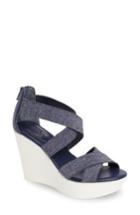 Women's Charles By Charles David Fani Platform Wedge Sandal M - Blue