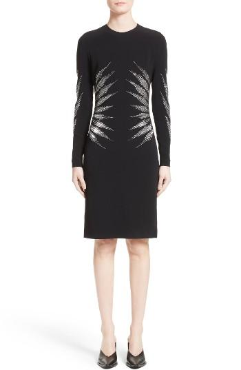 Women's Stella Mccartney Waist Detail Stretch Cady Sheath Dress