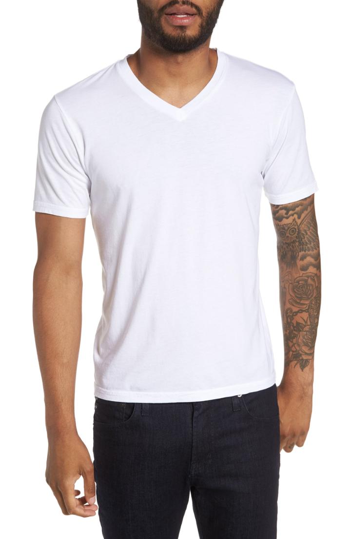 Men's Goodlife Classic Supima Cotton Blend V-neck T-shirt - White