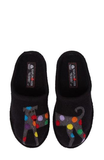 Women's Haflinger 'dog' Slipper Us / 39eu - Black