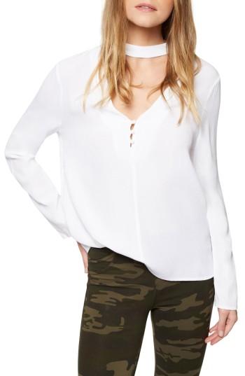 Women's Sanctuary Raven Choker Top - White