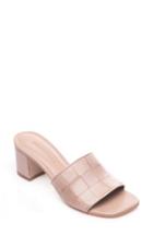 Women's Bernardo Bridget Block Heel Sandal .5 M - Grey