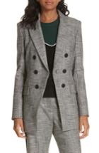Women's Veronica Beard Fortuna Check Dickey Jacket - Grey