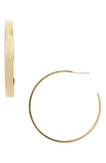 Women's Halogen Large Brushed J-hoop Earrings