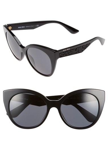 Women's Miu Miu 55mm Cat Eye Sunglasses