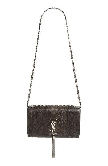 Saint Laurent Medium Kate Genuine Python Crossbody Bag -