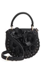 Kate Spade New York Madison Layden Floral Mackie Leather Crossbody Bag - Black