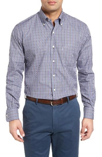 Men's Peter Millar Voyage Fit Plaid Sport Shirt