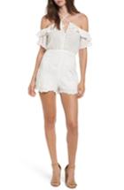 Women's Lush Strappy Off The Shoulder Romper - Ivory