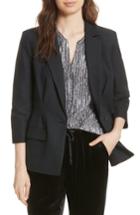 Women's Joie Lian Cotton & Linen Blazer - Black