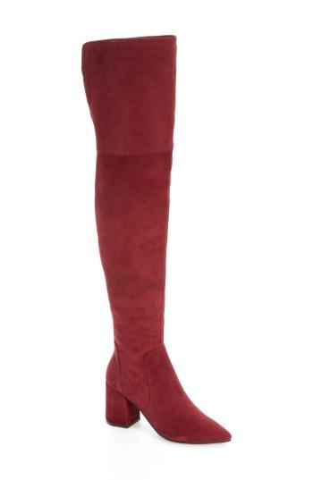 Women's Linea Paolo Bella Over The Knee Boot .5 M - Burgundy