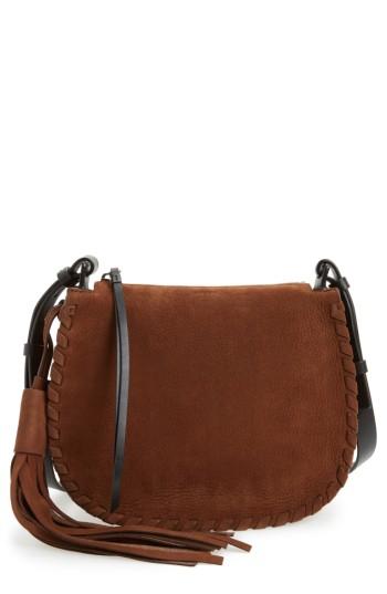 Allsaints Mori Suede Crossbody Bag - Brown