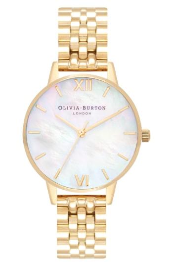 Women's Olivia Burton Mother Of Pearl Bracelet Watch, 30mm