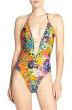 Women's Milly Acapulco One-piece Swimsuit, Size - Orange