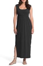 Women's Bun Maternity Cross Top Maternity/nursing Maxi Dress
