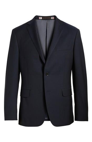 Men's H Classic Fit Wool Blazer R - Blue