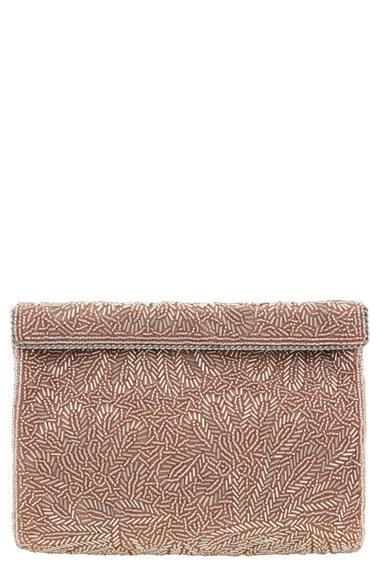 Nina 'meadow' Beaded Frame Clutch - Pink