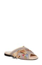 Women's Fendi Embroidered Sandal