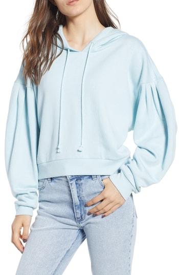 Women's Bp. Crop Hoodie, Size - Blue