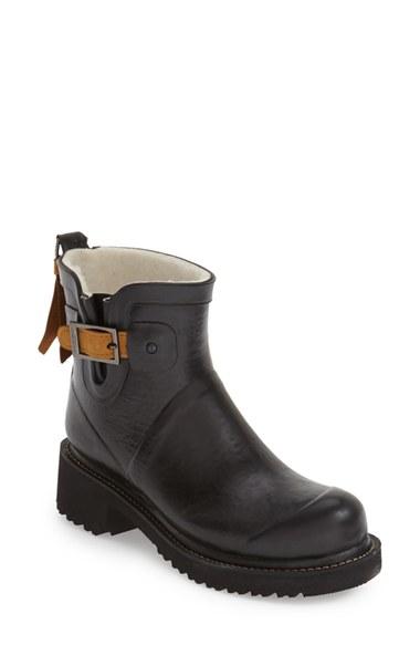 Women's Ilse Jacobsen Short Waterproof Rubber Boot Eu - Black