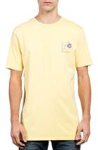 Men's Volcom Vco Happy Time Graphic T-shirt, Size - Yellow