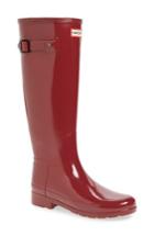 Women's Hunter 'original Refined' High Gloss Rain Boot M - Burgundy