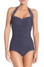 Women's Miraclesuit Pin Point Spellbound Underwire One-piece Swimsuit - Blue