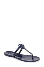 Women's Tory Burch 'mini Miller' Flat Sandal M - Blue