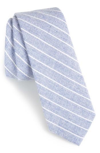 Men's The Tie Bar Bondi Stripe Cotton Tie, Size - Blue