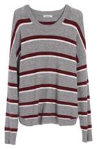 Women's Madewell Westlake Striped Pullover Sweater In Coziest Yarn - Beige