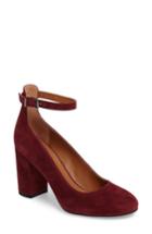 Women's Sarto By Franco Sarto Abbington Ankle Strap Pump .5 M - Burgundy