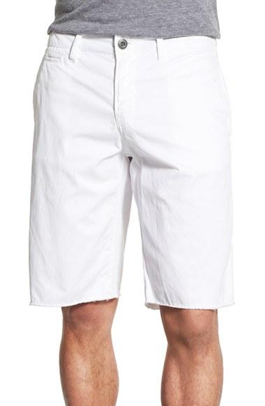 Men's Original Paperbacks 'st. Barts' Raw Edge Shorts - White